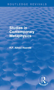 Studies in Contemporary Metaphysics book cover