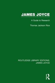 James Joyce: A Guide to Research book cover