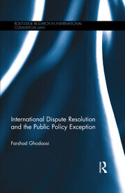 International Dispute Resolution and the Public Policy Exception book cover