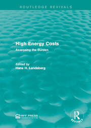 High Energy Costs: Assessing the Burden book cover