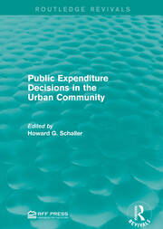 Public Expenditure Decisions in the Urban Community book cover