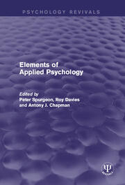 Elements of Applied Psychology book cover
