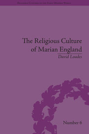 The Religious Culture of Marian England book cover