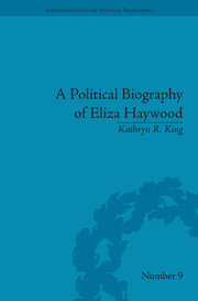 A Political Biography of Eliza Haywood book cover