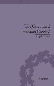 The Celebrated Hannah Cowley: Experiments in Dramatic Genre, 1776–1794 book cover