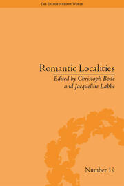 Romantic Localities: Europe Writes Place book cover