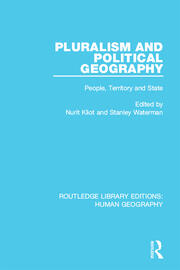Pluralism and Political Geography: People, Territory and State book cover