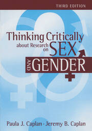 Thinking Critically about Research on Sex and Gender book cover