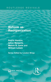 Reform as Reorganization book cover