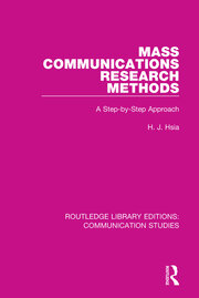 Mass Communications Research Methods: A Step-by-Step Approach book cover