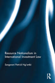Resource Nationalism in International Investment Law book cover