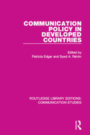 Communication Policy in Developed Countries book cover