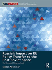Russia’s Impact on EU Policy Transfer to the Post-Soviet Space: The Contested Neighborhood book cover