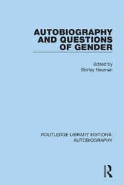 Autobiography and Questions of Gender book cover