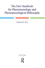 The New Yearbook for Phenomenology and Phenomenological Philosophy: Volume 12 book cover