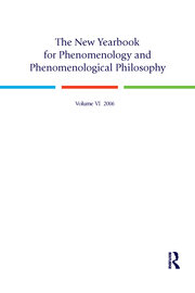 The New Yearbook for Phenomenology and Phenomenological Philosophy: Volume 6 book cover