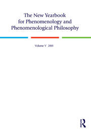 The New Yearbook for Phenomenology and Phenomenological Philosophy: Volume 5 book cover