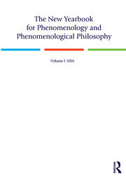 The New Yearbook for Phenomenology and Phenomenological Philosophy: Volume 1 book cover