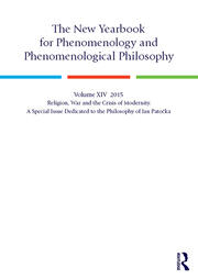 The New Yearbook for Phenomenology and Phenomenological Philosophy: Volume 14, Special Issue: The Philosophy of Jan Patočka book cover