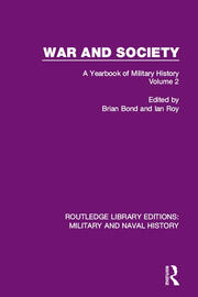 War and Society Volume 2: A Yearbook of Military History book cover