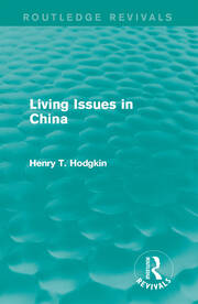 Living Issues in China (Routledge Revivals) book cover