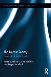 The Decent Society: Planning for Social Quality book cover