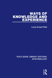 Ways of Knowledge and Experience book cover