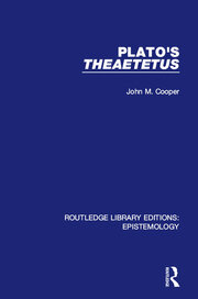 Plato's Theaetetus book cover