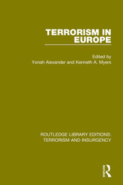 Terrorism in Europe (RLE: Terrorism & Insurgency) book cover
