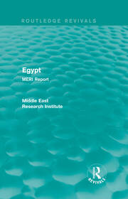 Egypt (Routledge Revival): MERI Report book cover