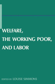 Welfare, the Working Poor, and Labor book cover