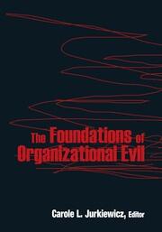 The Foundations of Organizational Evil book cover