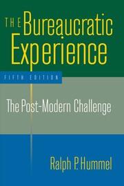 The Bureaucratic Experience: The Post-Modern Challenge: The Post-Modern Challenge book cover