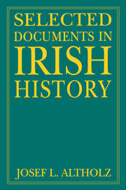 Selected Documents in Irish History book cover