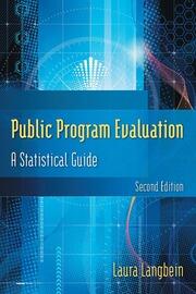 Public Program Evaluation: A Statistical Guide book cover