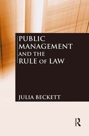 Public Management and the Rule of Law book cover