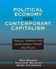 Political Economy and Contemporary Capitalism: Radical Perspectives on Economic Theory and Policy book cover