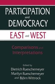 Participation and Democracy East and West: Comparisons and Interpretations book cover