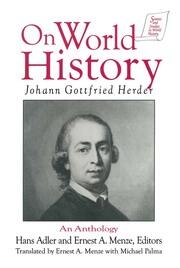 Johann Gottfried Herder on World History: An Anthology: An Anthology book cover