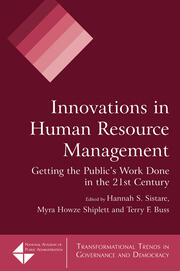 Innovations in Human Resource Management: Getting the Public's Work Done in the 21st Century book cover