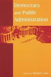 Democracy and Public Administration book cover