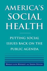 America's Social Health: Putting Social Issues Back on the Public Agenda book cover