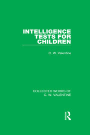 Intelligence Tests for Children book cover