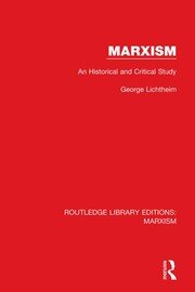 Marxism: An Historical and Critical Study book cover
