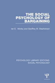 The Social Psychology of Bargaining book cover