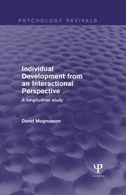 Individual Development from an Interactional Perspective: A Longitudinal Study book cover