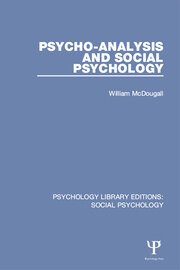 Psycho-Analysis and Social Psychology book cover