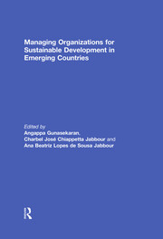 Managing Organizations for Sustainable Development in Emerging Countries book cover