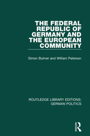 The Federal Republic of Germany and the European Community (RLE: German Politics) book cover