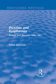 Puzzles and Epiphanies (Routledge Revivals): Essays and Reviews 1958-1961 book cover